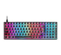 Mars Gaming MKMINIPRO, Clavier mécanique Ultra-Compact 60%, commutateurs mécaniques Hot-Swappable, éclairage RGB Chrome, Clavier Gaming Antighosting, Multiplateforme, Switch Silencieux, US, Noir