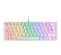 Mars Gaming MKMINIPRO, Clavier mécanique Ultra-Compact 60%, commutateurs mécaniques Hot-Swappable, éclairage RGB Chrome, Clavier Gaming Antighosting, Multiplateforme, Switch Silencieux, US, Noir