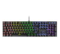 Mars Gaming MKMINIPRO, Clavier mécanique Ultra-Compact 60%, commutateurs mécaniques Hot-Swappable, éclairage RGB Chrome, Clavier Gaming Antighosting, Multiplateforme, Switch Silencieux, US, Noir