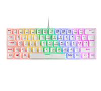 Mars Gaming MKMINIPRO, Clavier mécanique Ultra-Compact 60%, commutateurs mécaniques Hot-Swappable, éclairage RGB Chrome, Clavier Gaming Antighosting, Multiplateforme, Switch Silencieux, US, Noir