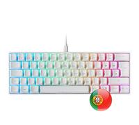 Mars Gaming MKMINIPRO, Clavier mécanique Ultra-Compact 60%, commutateurs mécaniques Hot-Swappable, éclairage RGB Chrome, Clavier Gaming Antighosting, Multiplateforme, Switch Silencieux, US, Noir