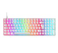 Mars Gaming MKMINIPRO, Clavier mécanique Ultra-Compact 60%, commutateurs mécaniques Hot-Swappable, éclairage RGB Chrome, Clavier Gaming Antighosting, Multiplateforme, Switch Silencieux, US, Noir