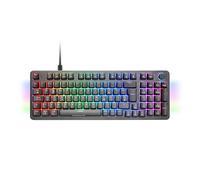 Mars Gaming MKPRO, Clavier Mécanique Gaming Complet, RGB Chroma, Switches Mécaniques Hot-Swap, Antighosting, Molette de Contrôle, Logiciel Avancé, Multiplateforme, Switch Bleu, Espagnol, Noir