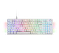 MARS GAMING MKPRO, Clavier Mécanique Gaming Complet, RGB Chroma, Switches Mécaniques Hot-Swap, Antighosting, Molette de Contrôle, Logiciel Avancé, Multiplateforme, Switch Silent, Italien, Blanc