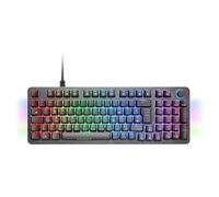 Mars Gaming MKPRO, Français, Clavier Mécanique Gaming Complet, RGB Chroma, Switches Mécaniques Hot-Swap, Antighosting, Molette de Contrôle, Logiciel Avancé, Multiplateforme, Switch Silent, Noir