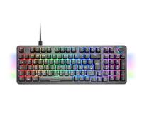 Mars Gaming MKMINIPRO, Clavier mécanique Ultra-Compact 60%, commutateurs mécaniques Hot-Swappable, éclairage RGB Chrome, Clavier Gaming Antighosting, Multiplateforme, Switch Silencieux, US, Noir