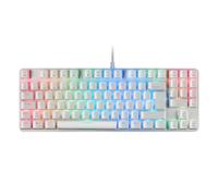 Mars Gaming MKREVOPROWBPT Blanc, Mechanical RGB Gaming Clavier, TKL+ Num, Bleu Switch, Portugais