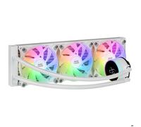 Mars Gaming Refroidissement Liquide AIO ML-LCD360 – TDP 600W, 3x ARGB 120mm, Écran LCD, Blanc