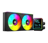 Mars Gaming Refroidissement liquide AIO ML-LCDPRO240 500W TDP, Écran 2,8" LCD, 2×120mm ARGB Noir