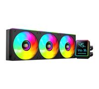 Mars Gaming ML-LCDPRO360 Refroidissement Liquide AIO 600 W TDP, Écran LCD 2,8" Multimoniteur, Pompe 4e Gén Opti-Chamber avec Base en Cuivre, 3× Ventilateurs 120 mm ARGB Infinity Mirror, Noir