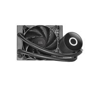 Mars Gaming MLPRO120, Refroidissement Liquide CPU Professionnel, TDP 220W, Ventilateur FDB Ultra-silencieux, Pompe Opti-Chamber avec Anneau Lumineux Blanc, Multisocket Universel, Noir