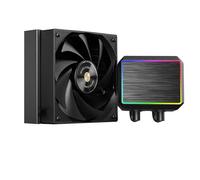 Mars Gaming ML-PROII120 Refroidissement Liquide AIO 300W TDP, Pompe 4ème Gén Opti-Chamber Base en Cuivre et Microcanaux, 1x Ventilateur 120mm FDB, Bloc en Aluminium Brossé avec FRGB Linéaire, Noir