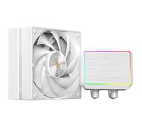 Mars Gaming ML-PROII120 Refroidissement Liquide AIO 300W TDP, Pompe 4ème Gén Opti-Chamber Base en Cuivre et Microcanaux, 1x Ventilateur 120mm FDB, Bloc en Aluminium Brossé avec FRGB Linéaire, Blanc