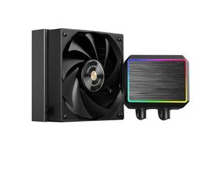 Mars Gaming ML-PROII120 Refroidissement Liquide AIO 300W TDP, Pompe 4ème Gén Opti-Chamber Base en Cuivre et Microcanaux, 1x Ventilateur 120mm FDB, Bloc en Aluminium Brossé avec FRGB Linéaire, Noir