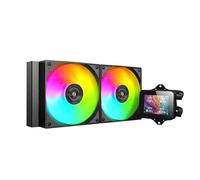 Mars Gaming ML-VISION240, Refroidissement Liquide AIO, TDP 500W, 2x Ventilateurs ARGB avec Noyau en Cuivre et Aluminium FDB, Écran LCD IPS 4:3 Rotation 360° et Logiciel, Multisocket Universel, Noir