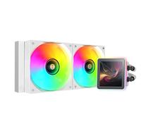 Mars Gaming Refroidissement liquide AIO ML-VISIONPRO240 – Écran LCD 4” IPS, ARGB, TDP 500W, Blanc