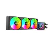 Mars Gaming ML-VISIONPRO360, Refroidissement Liquide AIO, TDP 600W, 3x Ventilateurs ARGB 120mm FDB avec Noyau en Cuivre et Aluminium, Écran LCD IPS 4” Amovible, Opti-Chamber 3e Génération, Noir