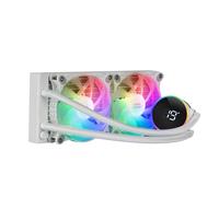 Mars Gaming Refroidisseur AIO MLLCD240W TDP 500W 2x120mm ARGB LCD Blanc