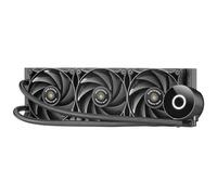 Mars Gaming MLPRO360, Refroidissement Liquide CPU Professionnel, TDP 600W, 3x Ventilateurs FDB Ultra-silencieux, Pompe Opti-Chamber avec Anneau Lumineux Blanc, Multisocket Universel, Noir