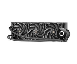 Mars Gaming MLPRO360, Refroidissement Liquide CPU Professionnel, TDP 600W, 3x Ventilateurs FDB Ultra-silencieux, Pompe Opti-Chamber avec Anneau Lumineux Blanc, Multisocket Universel, Noir