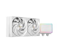 Mars Gaming ML-PROII240 Refroidissement Liquide AIO 450W TDP, Pompe 4ème Gén Opti-Chamber Base en Cuivre et Microcanaux, 2x Ventilateur 120mm FDB, Bloc en Aluminium Brossé avec FRGB Linéaire, Blanc