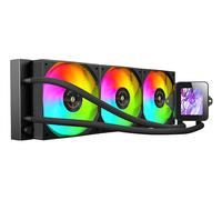 Mars Gaming MLVISION360 système de refroidissement d'ordinateur Processeur Refroidisseur de liquide tout-en-un 12 cm Noir