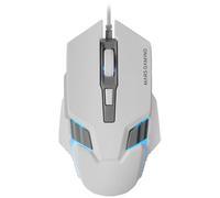 Mars Gaming MM024, Souris Gaming RGB, Capteur Optique 4000 DPI, Switchs Mécaniques Huano, Éclairage RGB Flow, Réglage on-The-Fly 1200/2400 / 3200/4000 DPI, Compatibilité Multiplateforme, Blanc