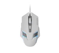 Mars Gaming MM024, Souris Gaming RGB, Capteur Optique 4000 DPI, Switchs Mécaniques Huano, Éclairage RGB Flow, Réglage on-The-Fly 1200/2400 / 3200/4000 DPI, Compatibilité Multiplateforme, Blanc