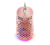 Mars Gaming MM55P Rose, Souris Gaming RGB Chroma, Ultra-légère 55g, 12800 DPI, Switches Mécaniques HUANO