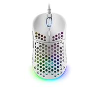 Mars Gaming MM55W Blanc, Souris Gaming RGB Chroma, Ultra-légère 55g, 12800 DPI, Switches Mécaniques HUANO