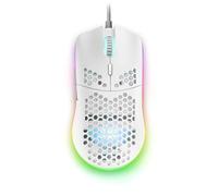 Mars Gaming MMAX Blanc,USB Souris Ultralight 69g, RGB 12400 DPI, Câble Flex, Soft