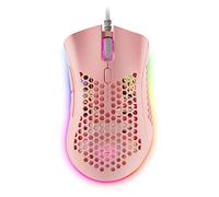 Mars Gaming MMEX Rose, Souris Gamer RGB, 32K DPI, Câble Feather, Switches Optiques