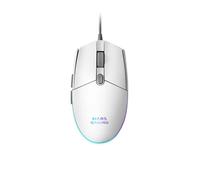 MARS GAMING MMG - Souris - jeux - pour droitiers - optique - 6 boutons - filaire - USB - blanc