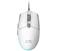 MARS GAMING MMG - Souris - jeux - pour droitiers - optique - 6 boutons - filaire - USB - blanc G