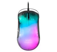 Mars Gaming MMGLOW, Souris Gaming RGB Chroma-Glow, Finition Miroir, Ultra-Légère, 12800 DPI, Noir
