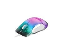 MARS GAMING MMGLOW - Souris - jeux - pour droitiers - optique - 7 boutons - filaire - USB - blanc