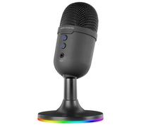 Mars Gaming MMIC-CX Micrófono de Estudio Profesional Compacto ARGB ENC Condensador Cardioide Negro