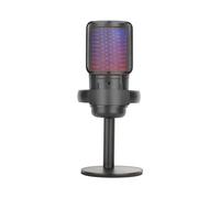 Mars Gaming MMICSE, Microphone de Studio ARGB Professionnel, ADC Ultra Haute Définition 196kHz 24-bit, Support Anti-Choc + Filtre Métallique Pop Mesh, Contrôle du Volume et du Mute, Noir