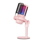 Mars Gaming MMIC-SE, Microphone de Studio ARGB Professionnel, ADC Ultra Haute Définition, Support Anti-Choc + Filtre Métallique Pop Mesh,Rose Rose G