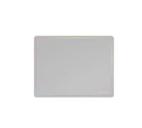 Mars Gaming MMP124 Tapis de Souris de Jeu 360 x 260 mm, Bord Arc-en-Ciel, Base antidérapante en Caoutchouc Naturel, Surface nanotextile de Haute précision, Tapis de Souris Flexible, Blanc