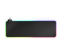 Mars Gaming MMPRGB2, Tapis de Souris Gaming XXL, RGB 12 Modes, Hub 2xUSB 2.0, Noir