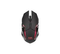 MARS GAMING MMW - Souris - ergonomique - pour droitiers - optique - 6 boutons - sans fil - 2.4 GHz - récepteur sans fil USB - noir