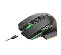 Mars Gaming MMW-Vector, Souris Gaming sans Fil Tri-Mode, Bluetooth 5.4 + 2.4GPRO + Câble USB-C, Capteur Optique 12000 DPI, Switchs HUANO, RGB Chroma, Autonomie jusqu'à 70h, Logiciel de Contrôle, Noir