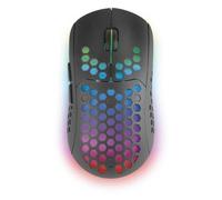 MARS GAMING MMW3 - Souris - pour droitiers - optique - 6 boutons - sans fil - 2.4 GHz - récepteur sans fil USB - noir