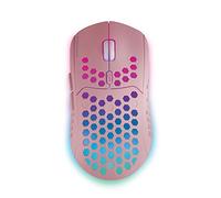 Mars Gaming MMW3P, Souris Gaming sans Fil, RGB Flow, Ultralégère 79g, 3200DPI, Rose