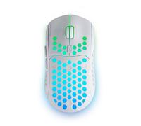 Mars Gaming MMW3W, Souris Gaming sans Fil, RGB Flow, Ultralégère 79 g, 3200DPI, Blanc