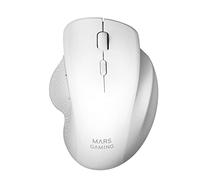 Mars Gaming MMWERGOW, Souris Ergonomique sans Fil pour PS4/PS5/XBOX/PC/Mac, Blanc