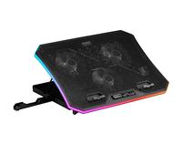 Mars Gaming MNBC6, Base de Refroidissement + Support XL 19'' ARGB, 3 Ventilateurs, Support Mobile