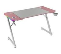 Mars Gaming Bureau gaming MGD-X120RGB – ARGB télécommande, fibre carbone, Tapis XXL, 120x60 cm, Rose