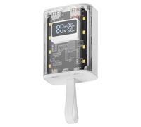 Mars Gaming MPK-10K, Power Bank Compact 22.5W, Charge Rapide QC3.0 & PD3.0 10000mAh, Contrôle Intelligent de Batterie avec Multi-Charge, Lanyard + Lampe de Poche LED, Connectivité Universelle, Blanc